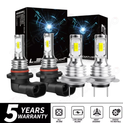 For Subaru Tribeca Sport Utility 2008-2014 Pure White LED Headlight Hi Low Bulbs - Image 1 of 4