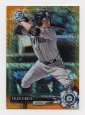 2017 Bowman Chrome Prospects Orange Shimmer Refractor /25 Tyler O'Neill #BCP24