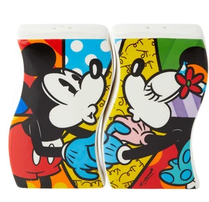 Juego de agitadores de sal y pimienta ROMERO BRITTO DISNEY MICKEY AND MINNIE ** NUEVO ** - Imagen 1 de 2