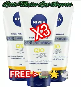 3 x 75ml NIVEA Q10 ANTI-AGE HAND CREAM - NIVEA Q10 CREMA DE MANOS ANTIEDAD (๐๐ - Picture 1 of 5