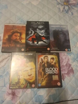 Blade Trilogy + The Revenant, Fight club, Blood Diamond and The last Samurai dvd - Image 1 of 2