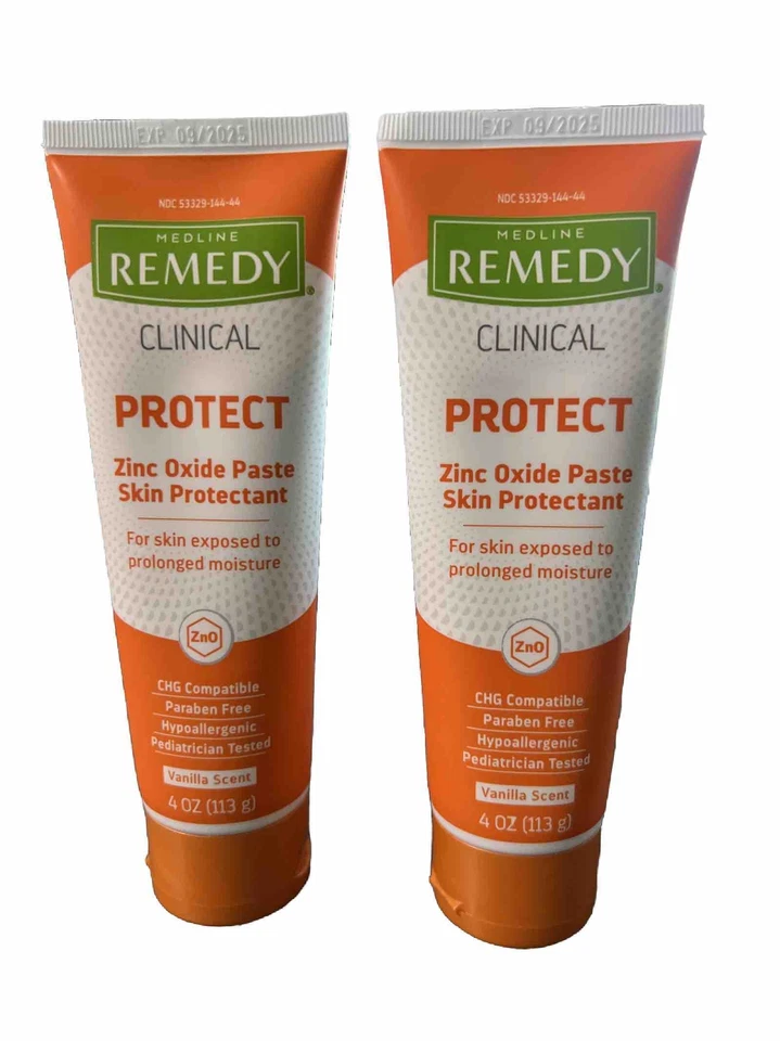 Medline Remedy Clinical Protect Zinc Oxide Paste 2 PACK - 4 oz Tube MSC092544 - Image 1 of 1