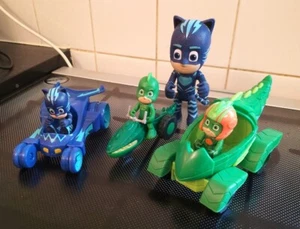 3 PJ MÁSCARAS VEHÍCULOS Y FIGURAS KKO & PARKING CATBOY PRECIOSO ESTADO NIÑOS - Imagen 1 de 5