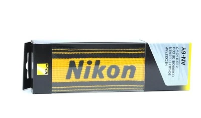 Correa ancha para el cuello de cámara Nikon OEM AN-6Y amarilla Foto 1 de 2