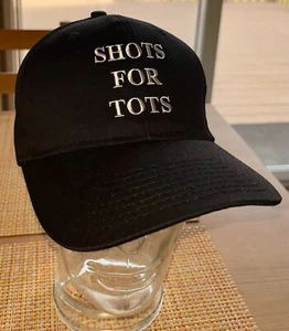 Shots For Tots Black Unisex Adjustable Baseball Cap Hat - Picture 1 of 4