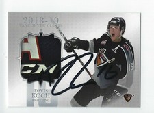 2018-19 Vancouver Giants (WHL) Davis Koch (EV Landshut) autograph