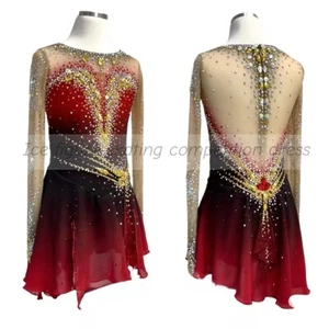 manufacturer store girls ice figure skating dress hand made - Picture 1 of 7