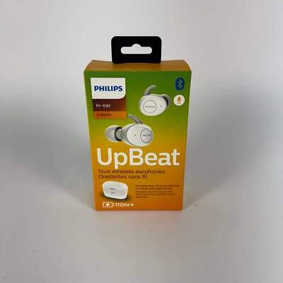 New Phillips UpBeat True Wireless In-Ear Earphones White SHB2515 - Image 1 of 4