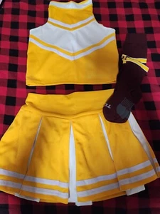 Gold & White Cheerleader Outfit - Picture 1 of 4