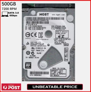 HGST Seagate 500GB 7200 RPM SATA 6Gbp/s 2.5" HDD Hard Drive for Laptop PS4 Xbox - Picture 1 of 4