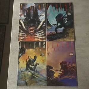 Dark Horse comics Aliens Genocide Issues #1-4 1,2,3,4 Set Lot Run 1991 - Picture 1 of 5