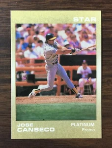 1988 Star Company JOSE CANSECO Limited Edition PLATINUM PROMO Card I9020114 - Picture 1 of 12