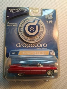 HOT WHEELS DROPOTARO RED CADILLAC CONVERTIBLE #H2278 NIB 1:64 DIECAST CAR - Picture 1 of 2