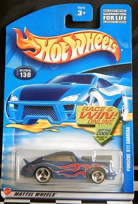 Chasis metálico Mainline Hot Wheels 2002-130 deportivo Porsche Carrera 911 Foto 1 de 4