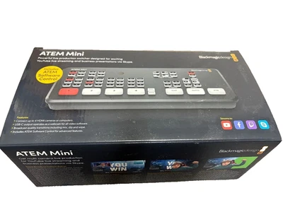 Blackmagic Design ATEM Mini Pro HDMI Live Stream Switcher Used Japan - Image 1 of 3