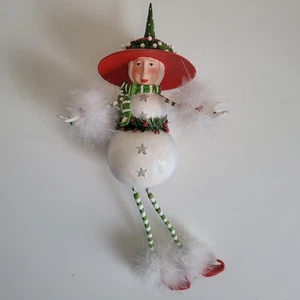 DEPT 56 Patience Brewster Krinkles errötende Schneefrau Weihnachtsschmuck schön! - Bild 1 von 24