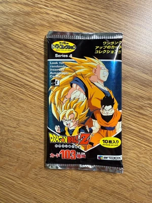 2002 Dragon Ball Z CCG Series 4 One 10 Card Booster Pack Japanese - Image 1 of 2