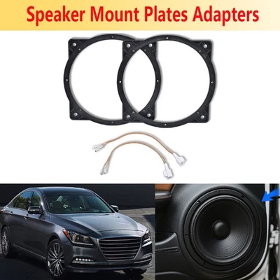 Adaptadores de montaje en placa de altavoz estéreo para automóvil de 6,5" 6,75" con cable para algunos Kia Hyundai Foto 1 de 4