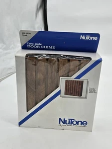 NuTone Slat 2 Note Door Chime LB-18 Wood Tone Approximately 8” Square Manual G - Picture 1 of 6