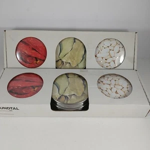 NIB 6 Ikea Grundtal Magnetic Spice Storage Tins 3.5 Inches - Picture 1 of 6
