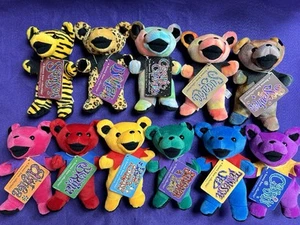 FULL SET 1997 Grateful Dead Beanie Bear Collectible • Edition 1 • NEW - Picture 1 of 20