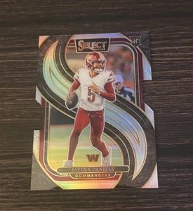 Jayden Daniels #112 Silver Die-Cut Commanders RC 2024 Select Premier Level - Imagen 1 de 2