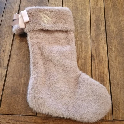 VICTORIA'S SECRET IMITACIÓN PIEL NAVIDAD MEDIAS RUBOR ROSA MALVA ORO RIBETE NUEVO CON ETIQUETAS Foto 1 de 4