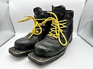 ALICO All-Leather Nordic Backcountry Telemark 75mm Ski Boots US Men's 10.5 - Picture 1 of 16