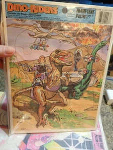Vintage Mattel Golden 1988 Dino Riders Frame-Tray Puzzle #4577A - Picture 1 of 6