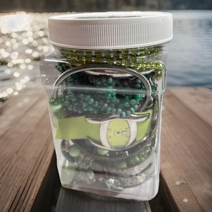 Grüne Themen Mystery Schmuck Gläser groß 27 Unzen alle tragbar - Spaß Geschenk - Bild 1 von 6