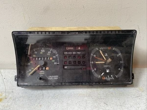 VW Rabbit Instrument Cluster 1981 Unleaded Fuel Only - Picture 1 of 17