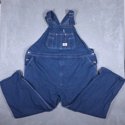 Mono con tirantes vintage Round House para hombre 54x30 (se adapta a 54x28) azul denim hecho en EE. UU. Foto 1 de 4