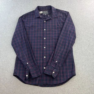 Bonobos Shirt Mens Medium Blue Red Plaid Slim Fit Button Down Long Sleeve Casual - Picture 1 of 11