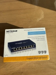 Netgear ProSafe GS108 8-port Gigabit Metal Desktop Switch *NEW* - Picture 1 of 3