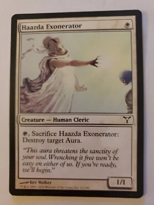 MTG Magic The Gathering Card Haazda Exonerator Creature Human Cleric White  - Image 1 of 2