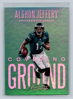 Alshon Jeffery 2018 Panini Absolute #CG-AJ Covering Ground Eagles C42 - Image 1 of 2