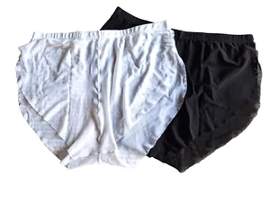 Slip Netz Unterhose Badeshorts transparent 3 Stück weiß blau schwarz Gr. L (6) - Bild 1 von 10