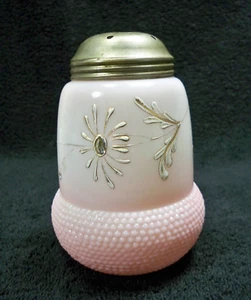 Buckeye Glass Acorn Pink Opaque SUGAR SHAKER Victorian Antiques EAPG Circa 1889 - Picture 1 of 13