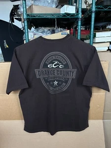 Vintage Orange County Choppers Shirt Rock Tavern New York Men's Size 3XL Brown - Picture 1 of 8