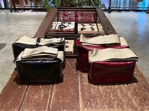 UMA WANG Oil Wax Leather Wide Shoulder Strap Square Bag Cowhide Casual Bag - Picture 1 of 27