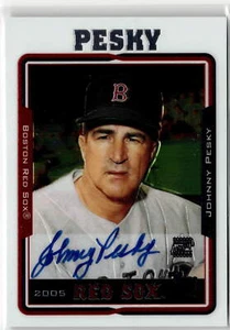 2005 Topps Retired Signature Edition #TA-JMP Johnny Pesky Autographs - Picture 1 of 2