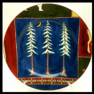 American Atelier Northern Nights Porcelain Plate American Atelier at Home 5073 - Picture 1 of 7