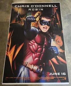 VINTAGE POSTER "Batman Forever" Chris O'Donnell As Robin Original One Sheet 1995 - Picture 1 of 13