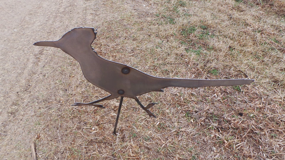   Metal Road Runner Garden Stake - Image 1 of 1