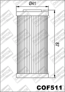 COF511 Filtro Aceite CHAMPION Sherco Sm 4.5i F 450 2004 2005 2006 2007 2008 2009 - Imagen 1 de 1