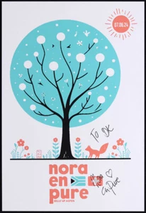 Póster autografiado de Nora En Pure 7/6/2024 Belly Up Aspen Colorado por Scrojo - Imagen 1 de 1