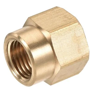Brass Reducer Pipe Fitting G3/8 x G1/4 Female Thread Hex Coupling Connector - Picture 1 of 5