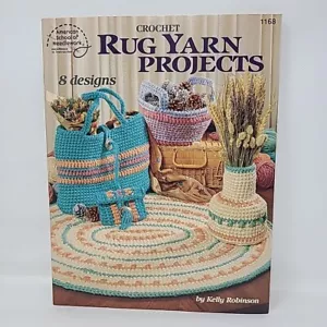 Rug Yarn Projects Crochet Mini Purse Basket Oval Rug Vase Southwest Basket - Picture 1 of 3