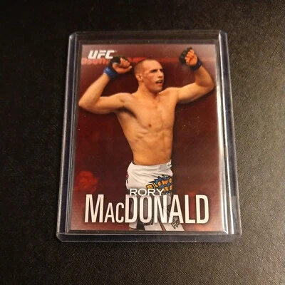 #8/8 Rory MacDonald Rare Ruby Red Parallel Card 2012 Topps UFC Knockout Canada - Image 1 of 4