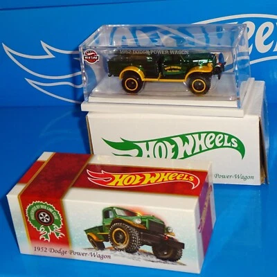 Coche de vacaciones Hot Wheels 2023 Red Line Club RLC 1952 Dodge Power Wagon con estuche Foto 1 de 4
